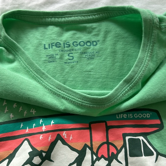 life is good woman’s tee shirt, size small - Picture 4 of 5